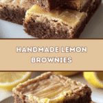 Zesty Handmade Lemon Brownies 🍋✨