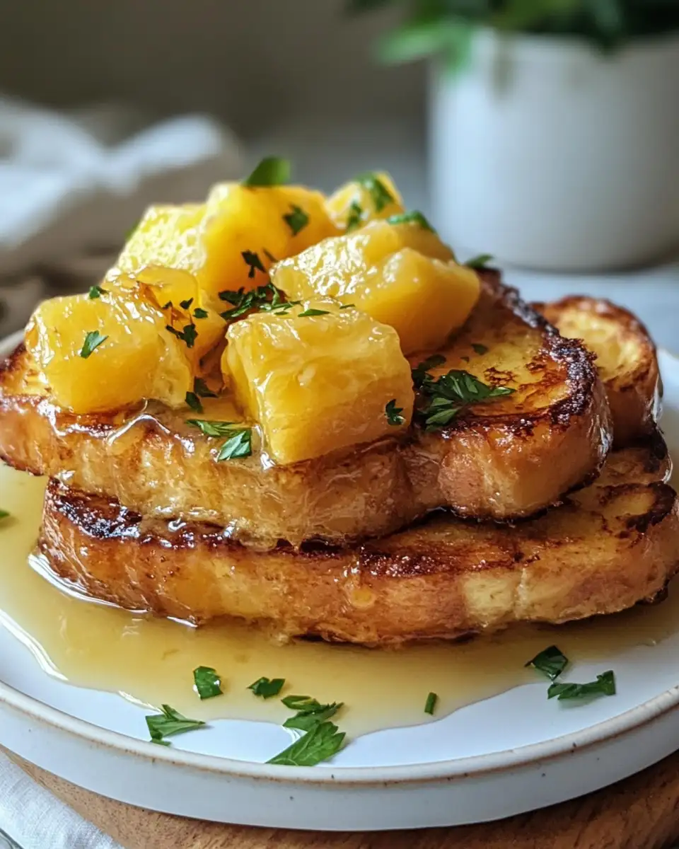 Tropical Morning Bliss with Hawaiian Roll French Toast Bake - Featured Image