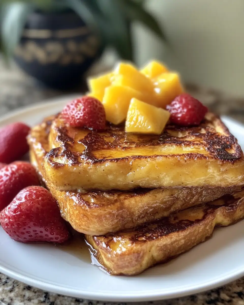 Final dish - Hawaiian Roll French Toast: A Tropical Twist on a Breakfast Classic
