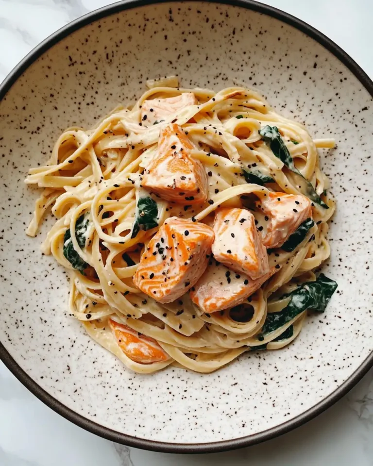 High Protein Creamy Salmon Pasta Recipe That Will Satisfy Your Cravings - Featured Image