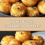Honey Butter Cornbread Poppers 🥯🍯