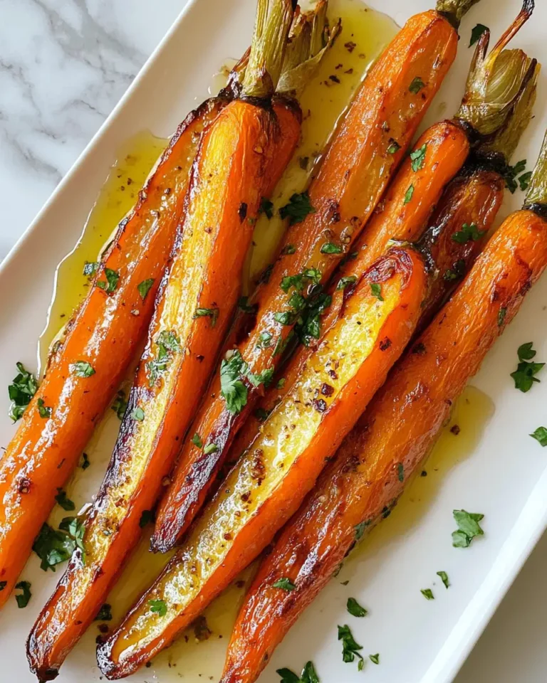 Sweet and Savory Delight Honey Garlic Roasted Carrots Recipe - Featured Image