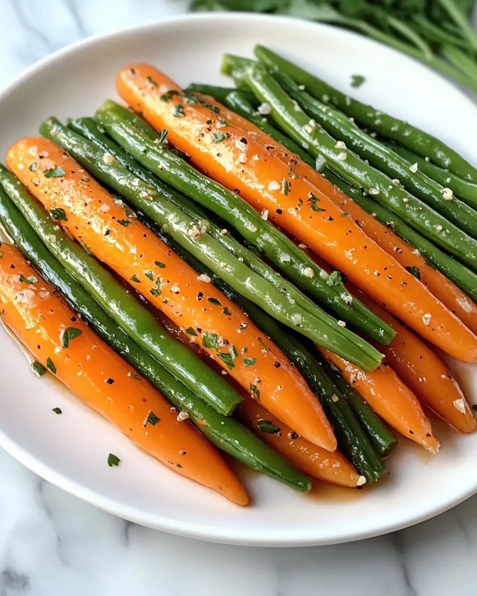 Sweet and Savory Delight Honey Glazed Carrots and Green Beans Recipe - Featured Image