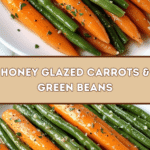 Honey Glazed Carrots & Green Beans 🥕🍯