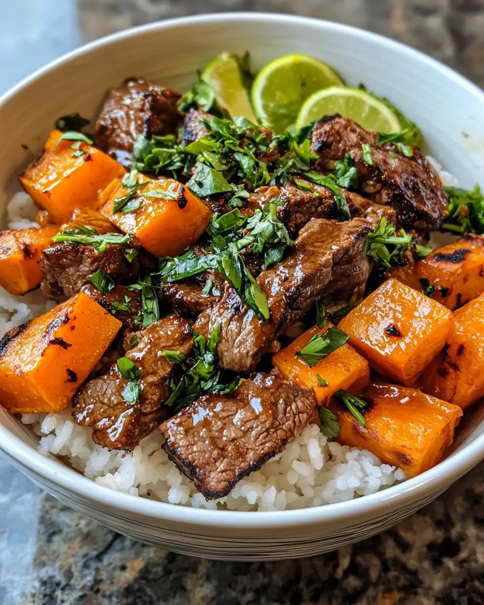 Spice Up Your Dinner with a Hot Honey Sweet Potato Beef Bowl - Featured Image