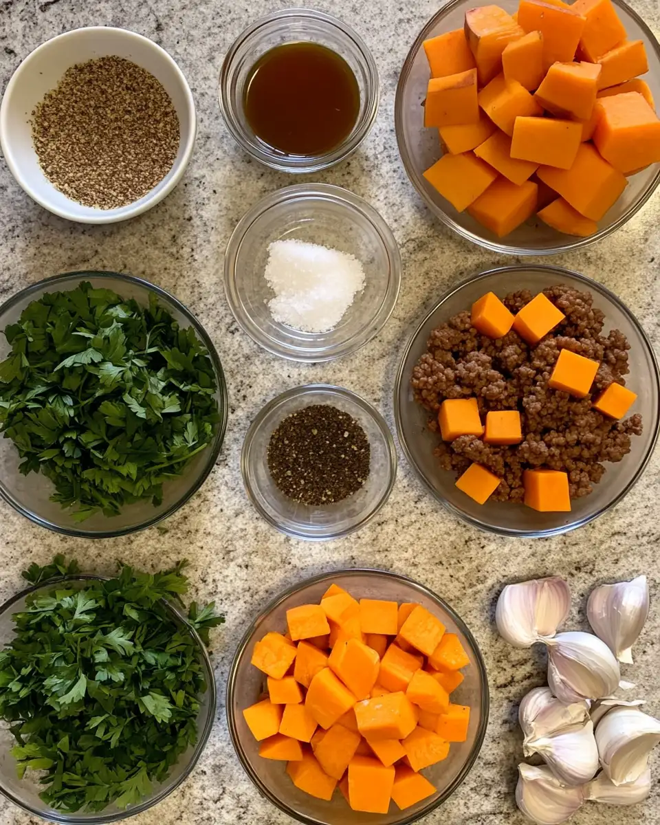 Ingredients for Spice Up Your Dinner with a Hot Honey Sweet Potato Beef Bowl