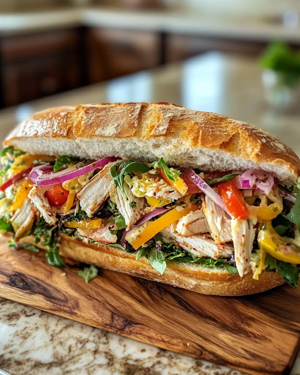 Final dish - Savor the Flavors of Italy with the Ultimate Grinder Salad Sandwich