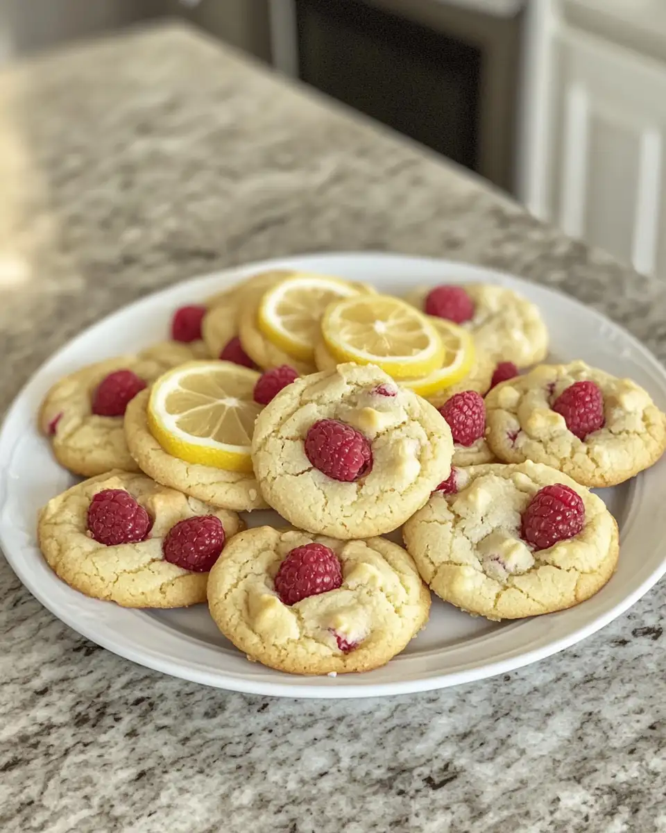 Final dish - Zesty Bites of Bliss: Discover the Magic of Lemon Raspberry Cookies