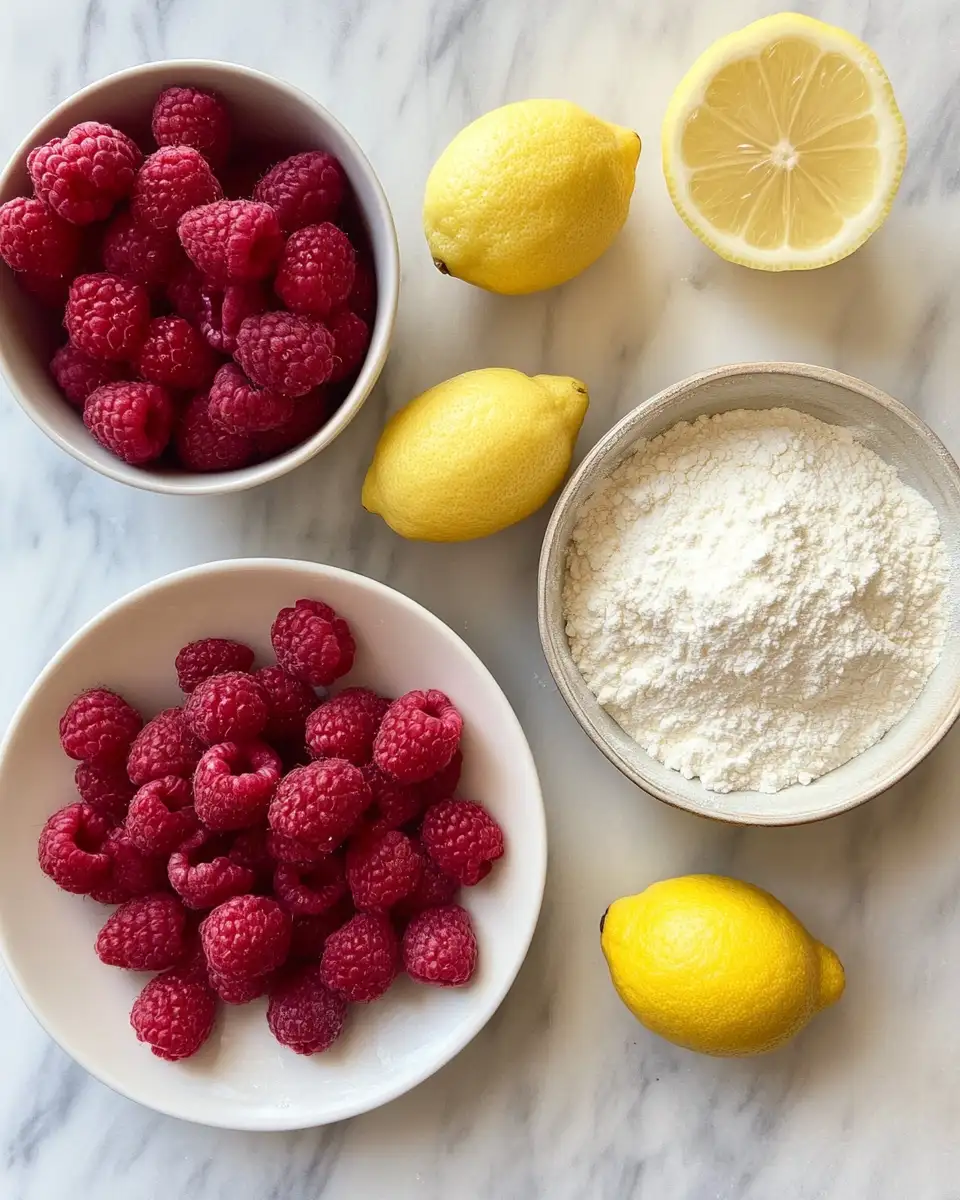 Ingredients for Zesty Bites of Bliss: Discover the Magic of Lemon Raspberry Cookies