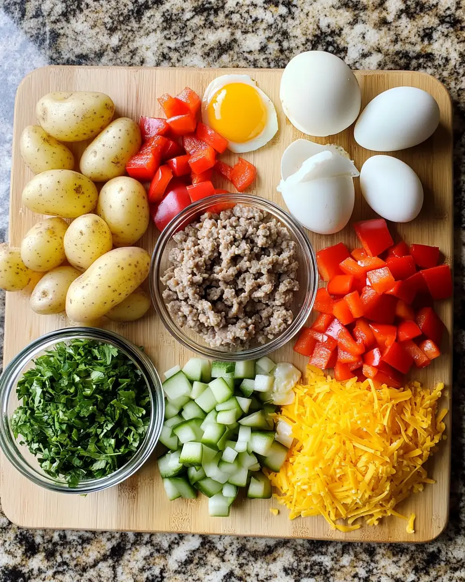 Ingredients for Wake Up to Flavor with the Ultimate Loaded Breakfast Hash