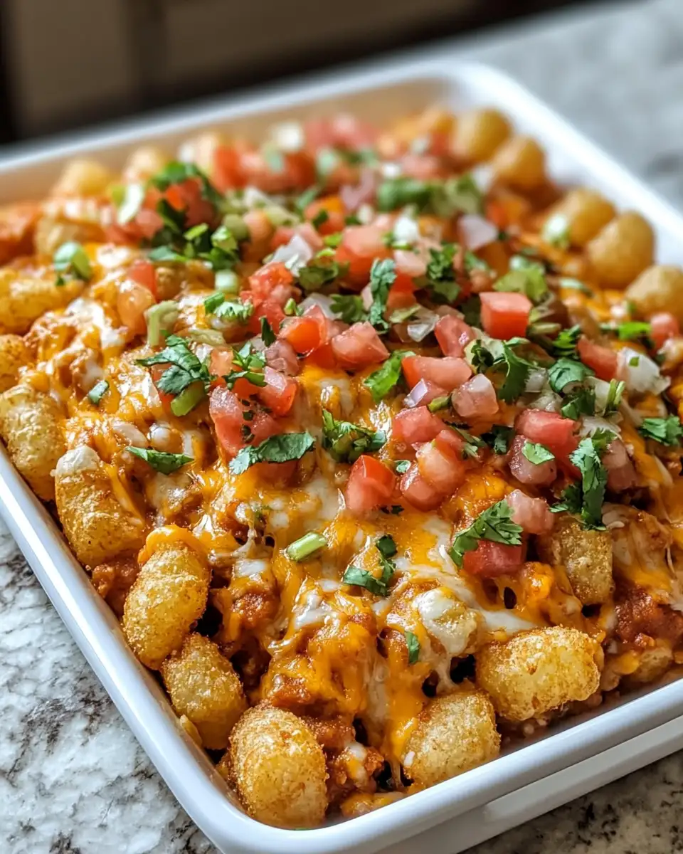Final dish - Ultimate Loaded Tater Tot Nachos Recipe You Need to Try Now