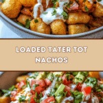 Loaded Tater Tot Nachos 🥔🧀