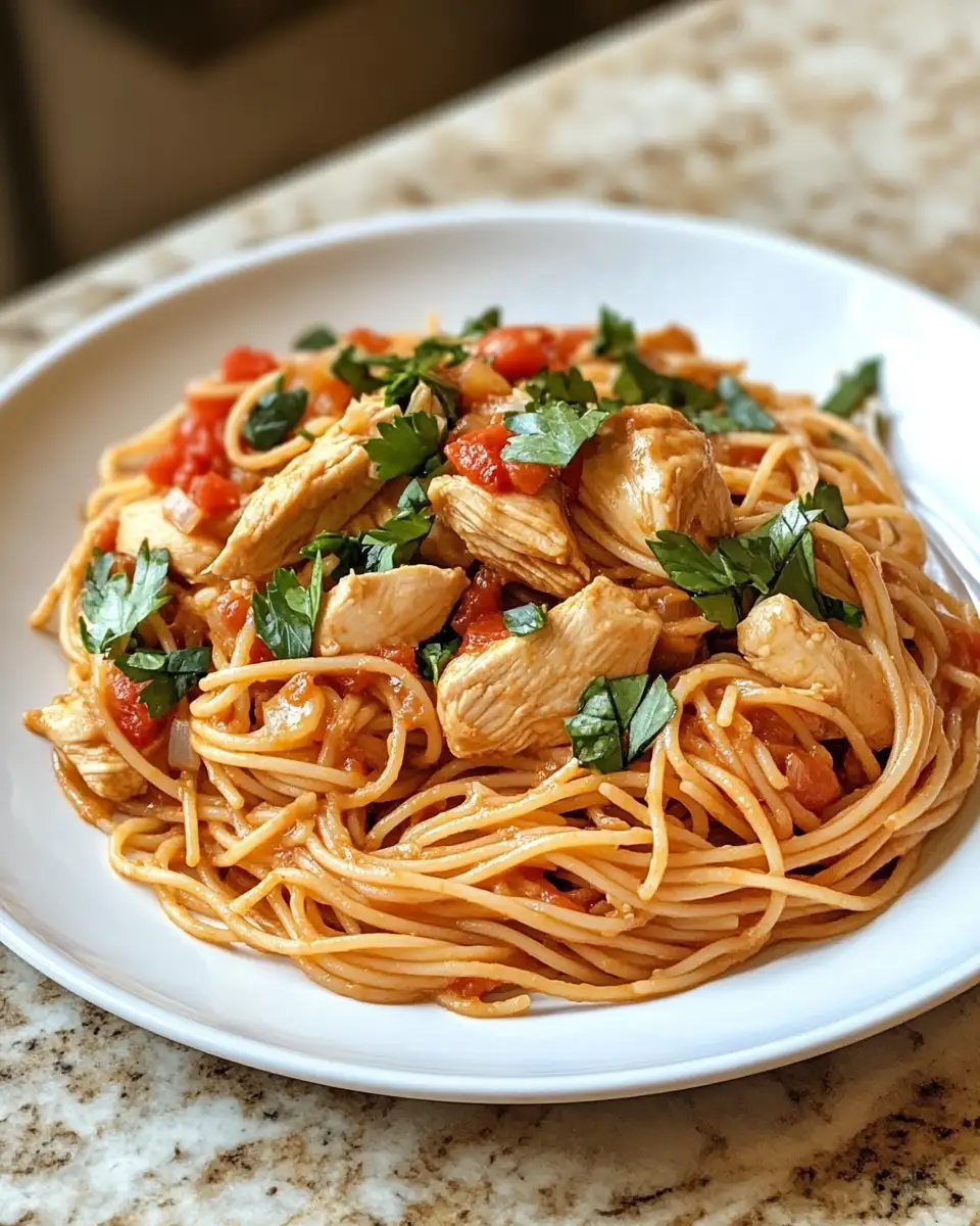 Final dish - Monterey Chicken Spaghetti: A Flavorful Twist on a Classic Dish
