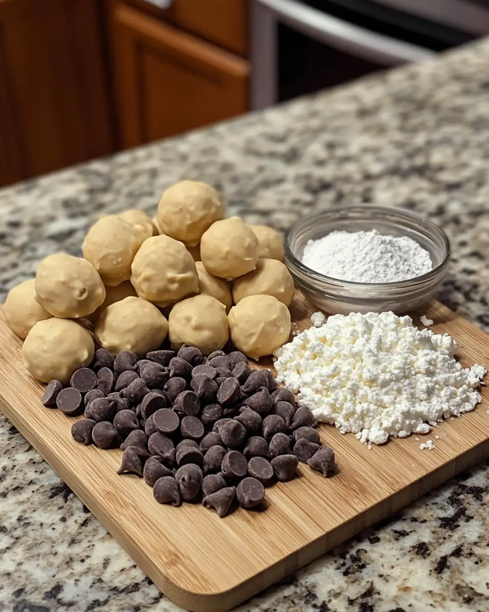 Ingredients for Irresistible No-Bake Peanut Butter Cheesecake Balls: Your New Favorite Treat