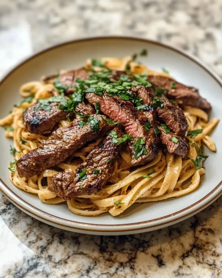 Sizzle and Stir: One-Pot Creamy Spicy Garlic Butter Steak & Pasta Delight - Featured Image