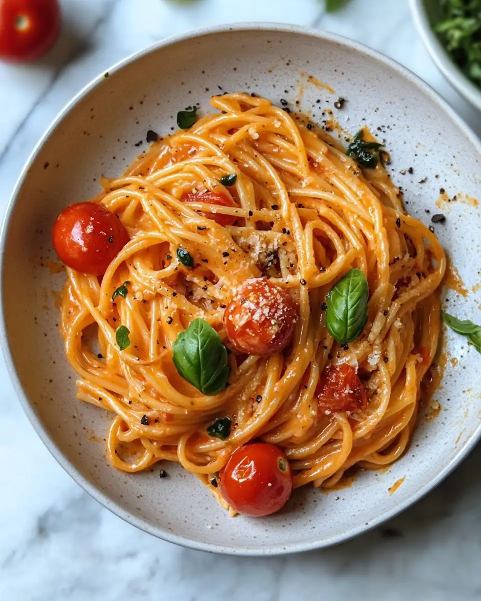 One Pot Creamy Tomato Pasta Recipe for Easy Delicious Dinners - Featured Image