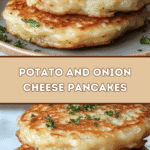 Savory Potato & Onion Cheese Pancakes 🥔🧀