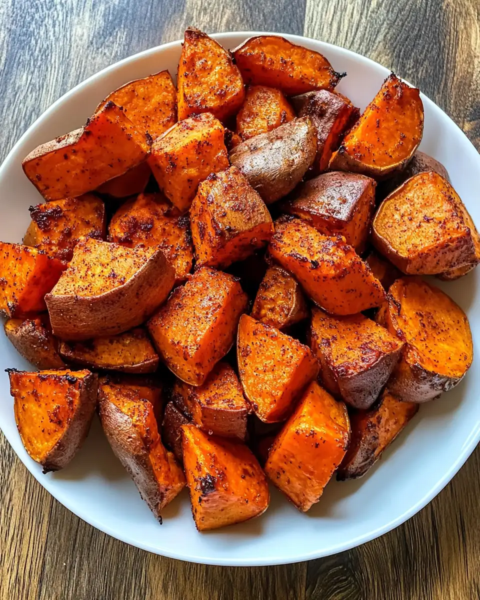 Irresistibly Delicious Roasted Sweet Potatoes with Cinnamon Recipe - Featured Image