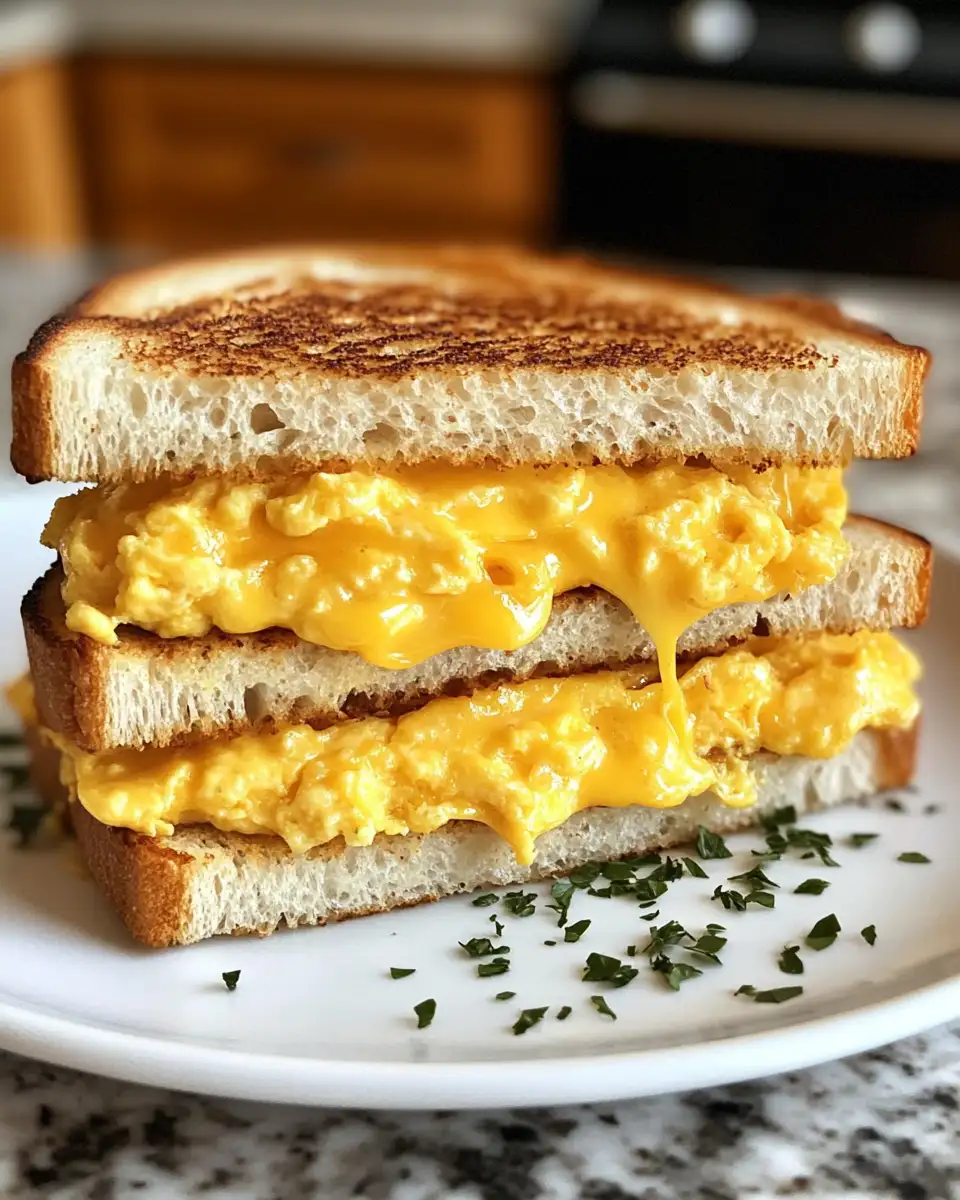 Melting Moments: The Ultimate Scrambled Egg Grilled Cheese Sandwich Combo - Featured Image