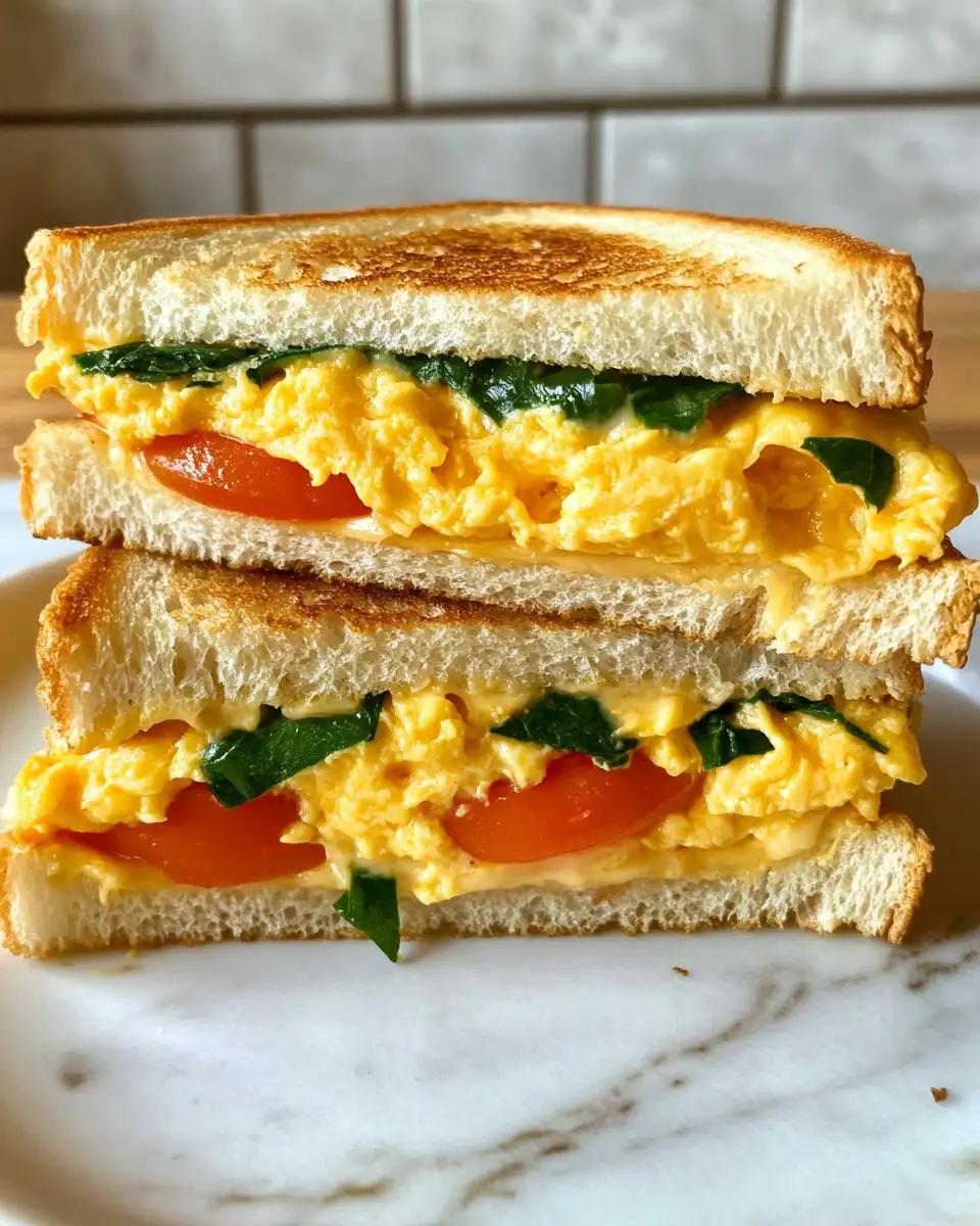 Final dish - Melting Moments: The Ultimate Scrambled Egg Grilled Cheese Sandwich Combo