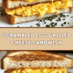 Scrambled Egg Grilled Cheese Sandwich 🥚🧀