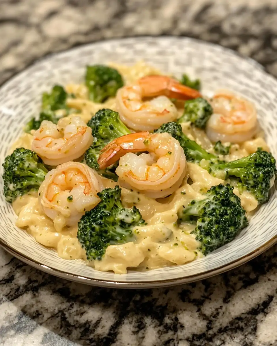 Final dish - Creamy Shrimp and Broccoli Alfredo: A Weeknight Dinner Delight