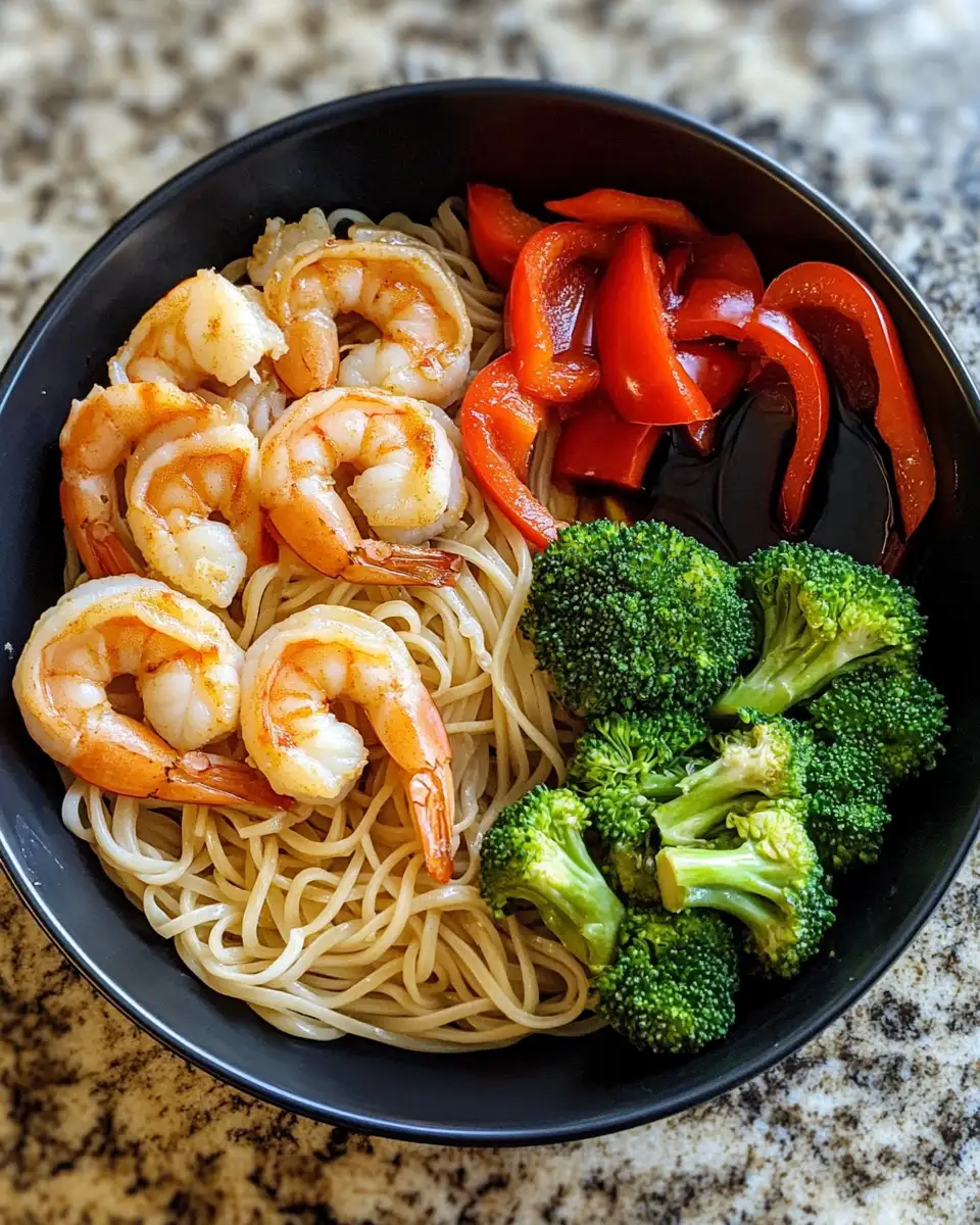 Ingredients for Sizzling Shrimp Stir Fry with Noodles: A Flavorful Feast in Minutes