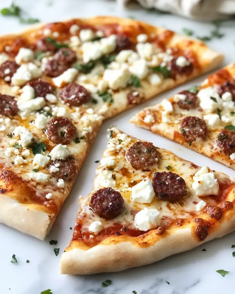 Spicy Hot Sausage Feta Honey Pizza That Will Ignite Your Taste Buds - Featured Image