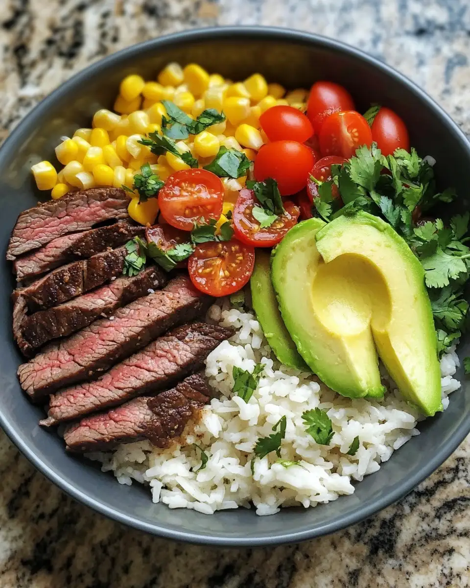 Ingredients for Sizzle and Spice: Discover the Ultimate Steak Burrito Bowl Experience