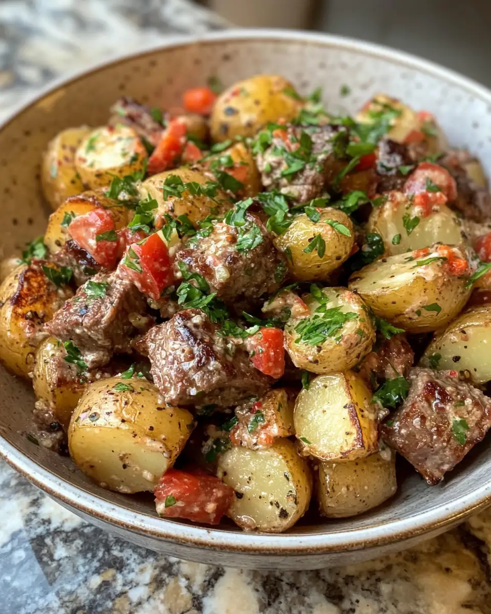Final dish - The Ultimate Steakhouse Potato Salad Recipe You Need to Try