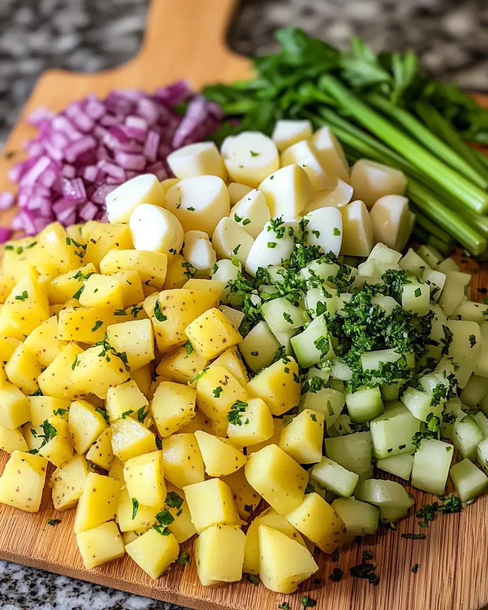 Ingredients for The Ultimate Steakhouse Potato Salad Recipe You Need to Try