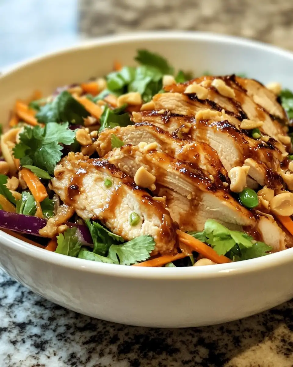 Final dish - Fresh and Flavorful Thai Peanut Chicken Salad You Need to Try