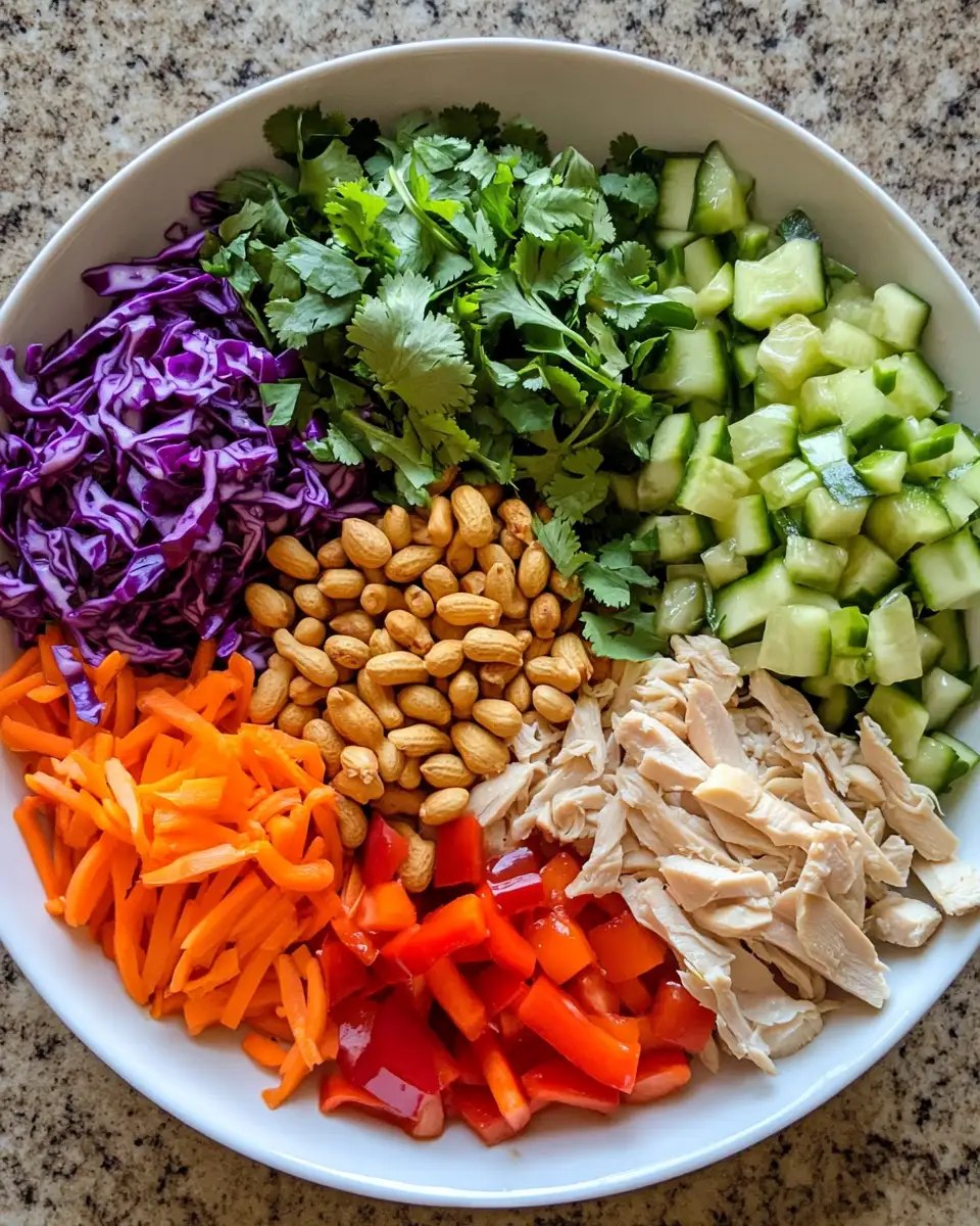 Ingredients for Fresh and Flavorful Thai Peanut Chicken Salad You Need to Try