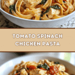 Tomato Spinach Chicken Pasta 🍅🍝