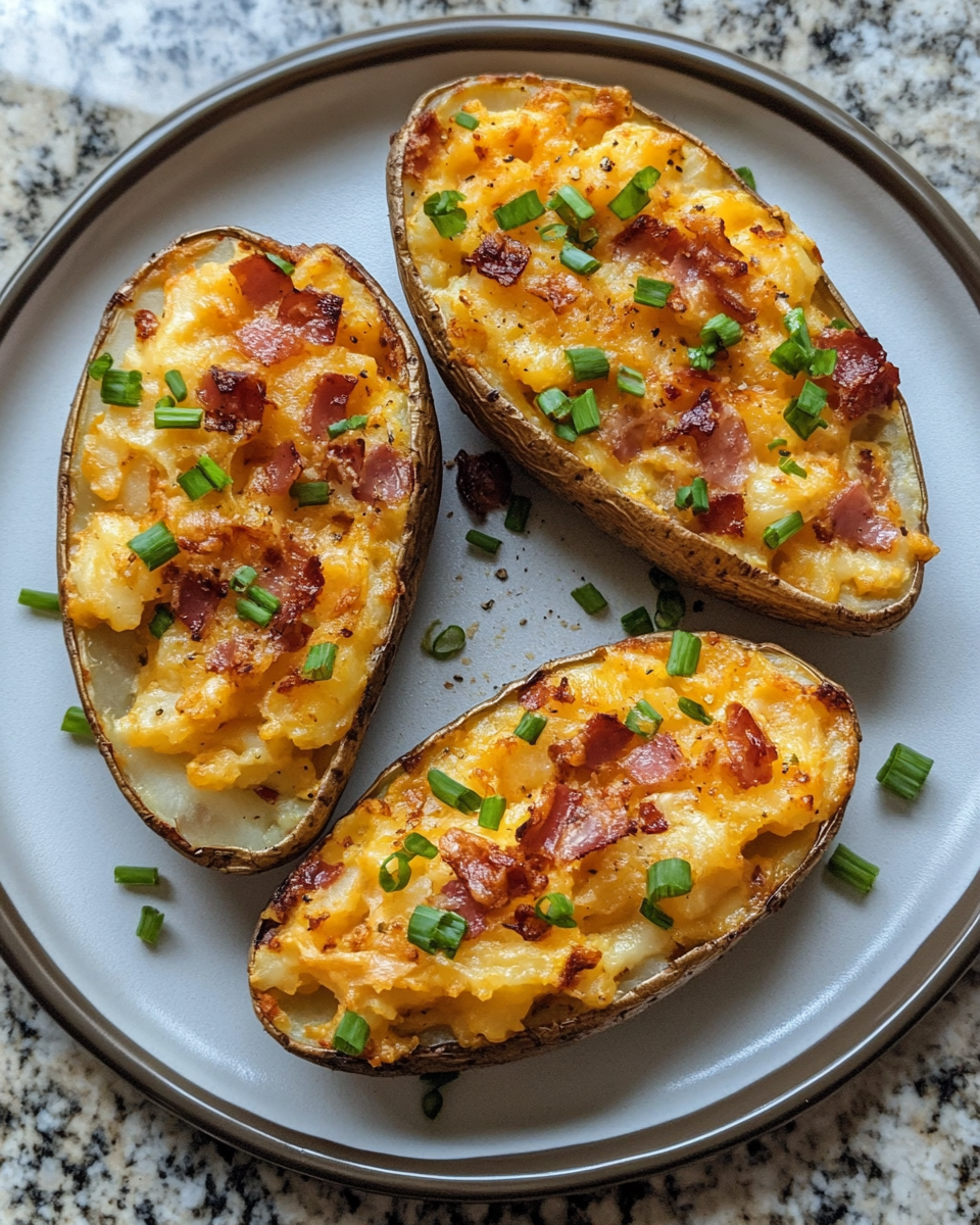 Final dish - Rise and Shine with Twice Baked Loaded Breakfast Potatoes