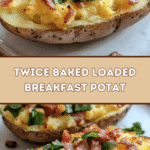Twice Baked Loaded Breakfast Potatoes 🥔🍳