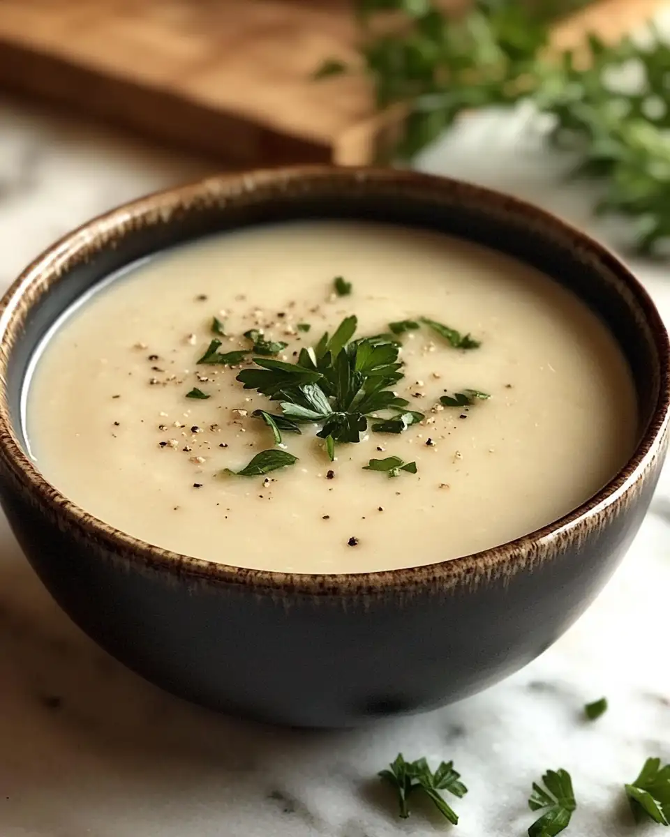 Final dish - Discover the Comfort of Velvety Country French Garlic Soup
