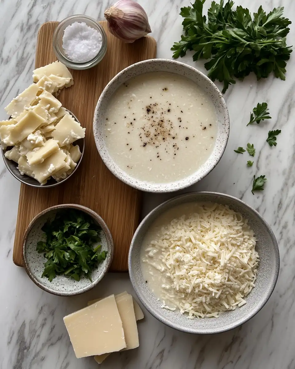 Ingredients for Cozy Up with Creamy White Lasagna Soup: A Comforting Twist on a Classic Dish
