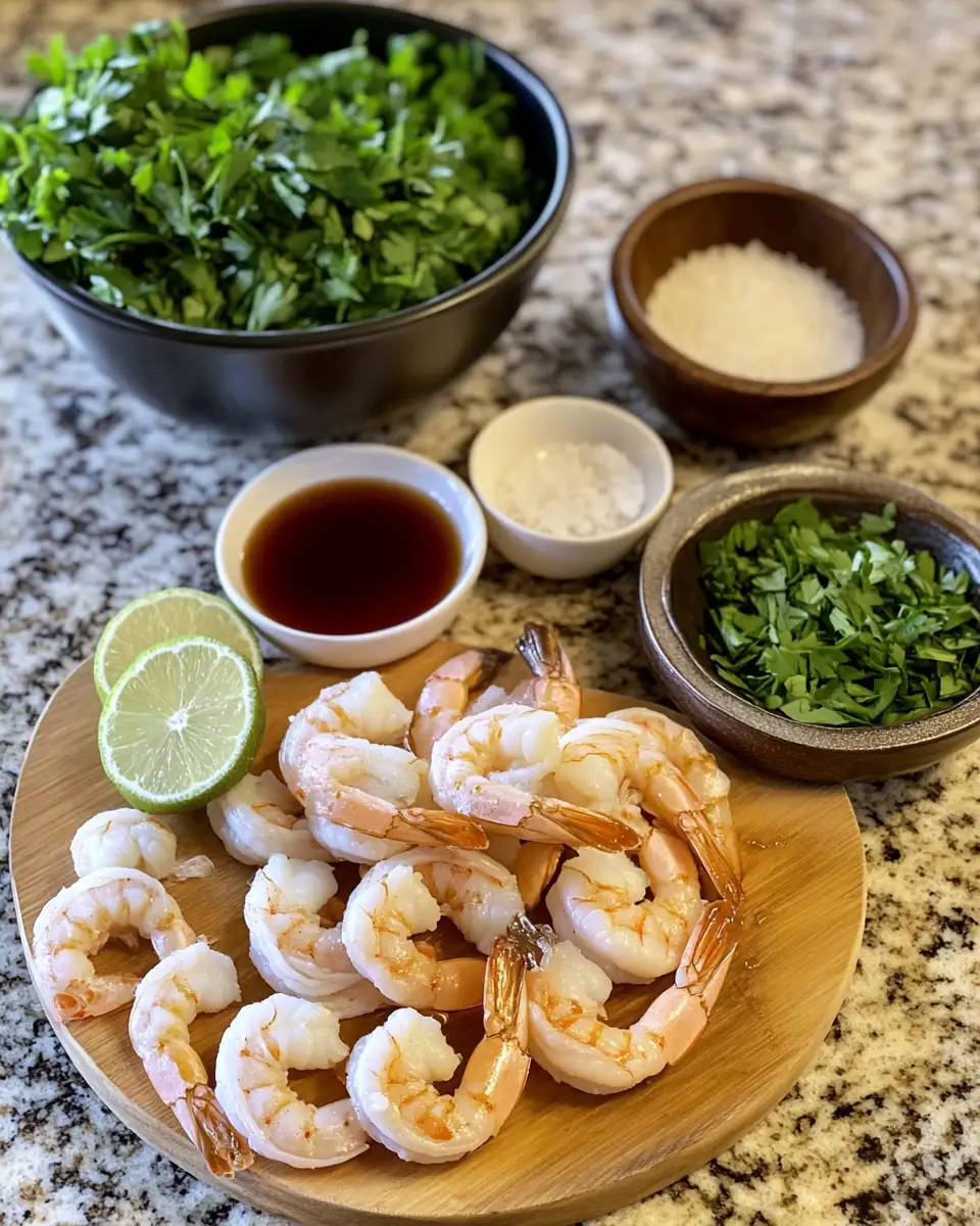 Ingredients for 10 Minute Honey Garlic Shrimp Recipe for a Quick and Delicious Dinner
