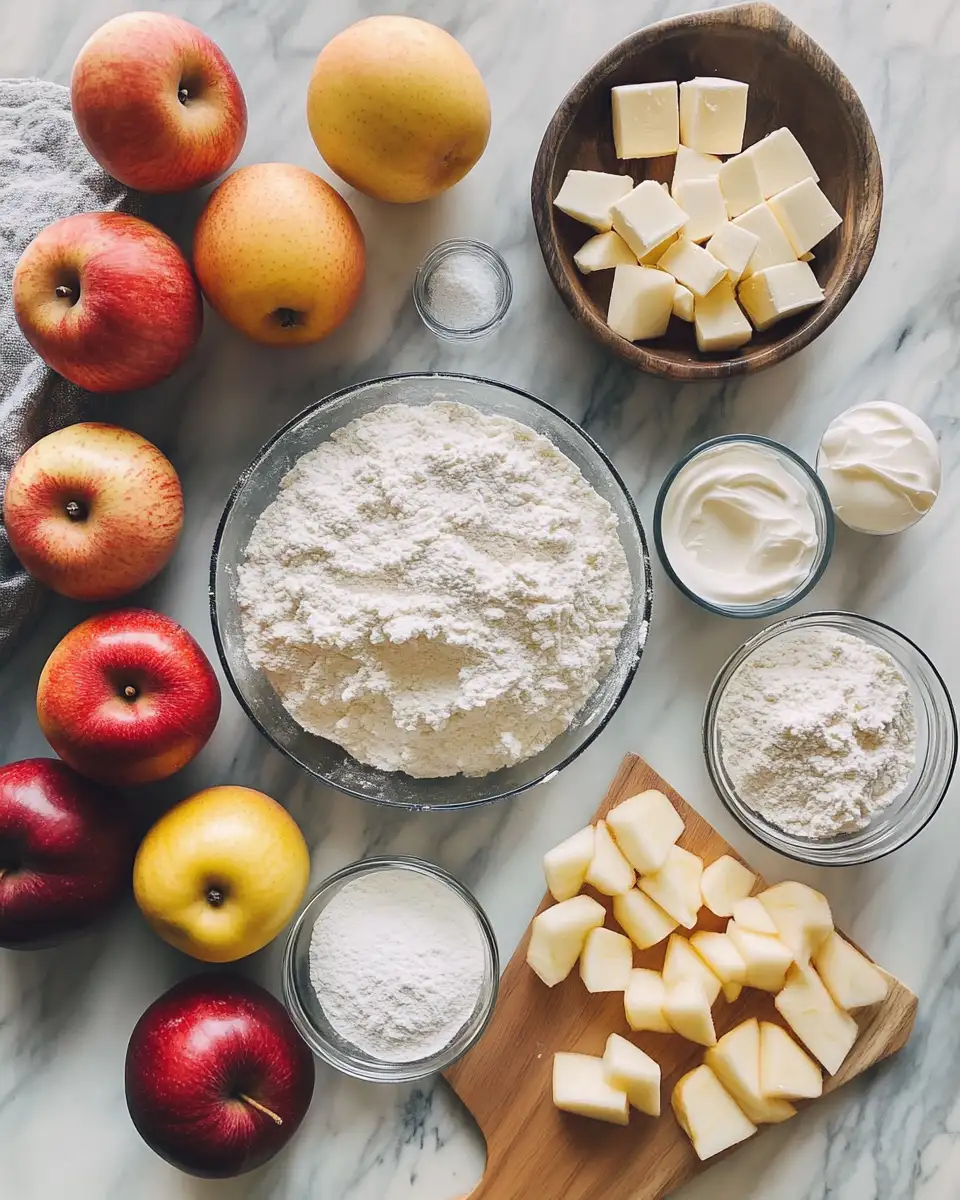 Ingredients for Irresistible Apple Cake with Cream Cheese Frosting Recipe You Have to Try