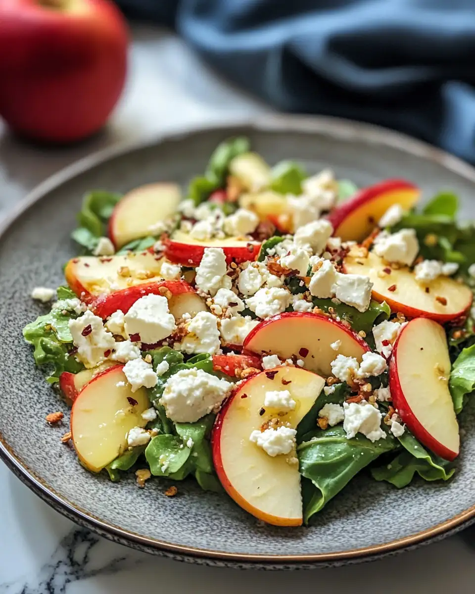 Final dish - Autumn Harvest Honeycrisp Apple and Feta Salad Delight