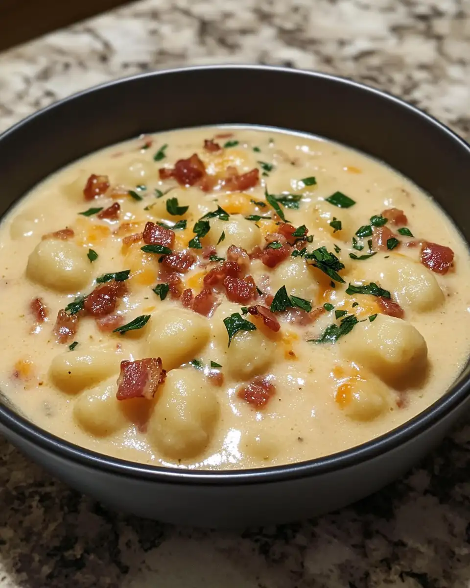 Creamy Bacon Cheddar Gnocchi Soup That Warms the Soul - Featured Image