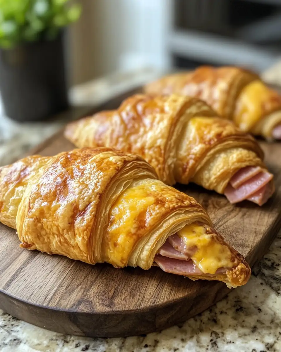 Final dish - Irresistible Baked Ham and Cheese Croissants You Need to Try Today