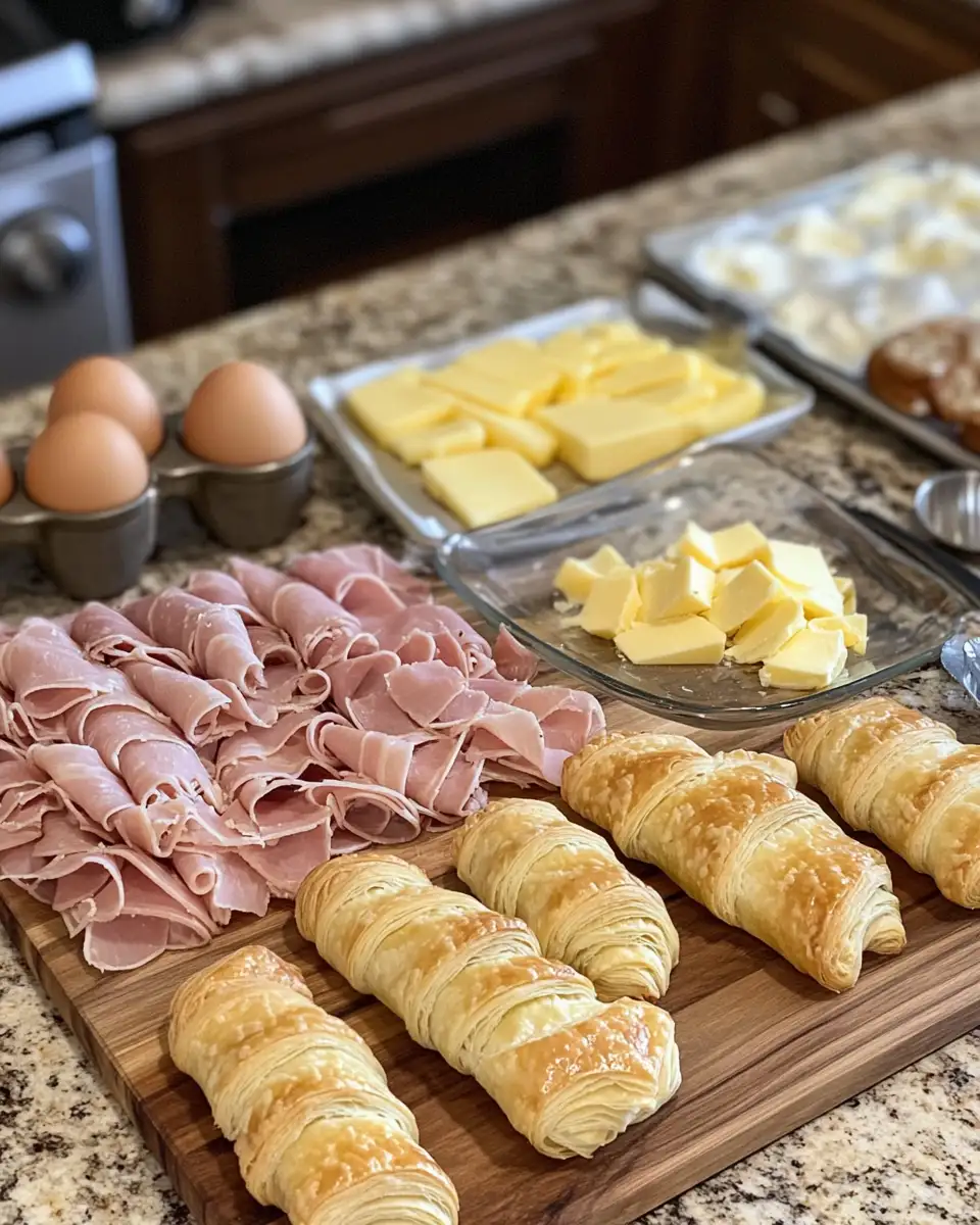 Ingredients for Irresistible Baked Ham and Cheese Croissants You Need to Try Today