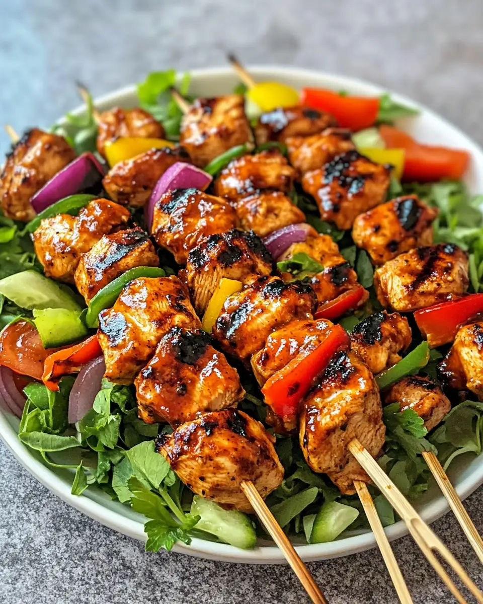 Fresh and Flavorful BBQ Chicken Skewer Salad You Need to Try - Featured Image