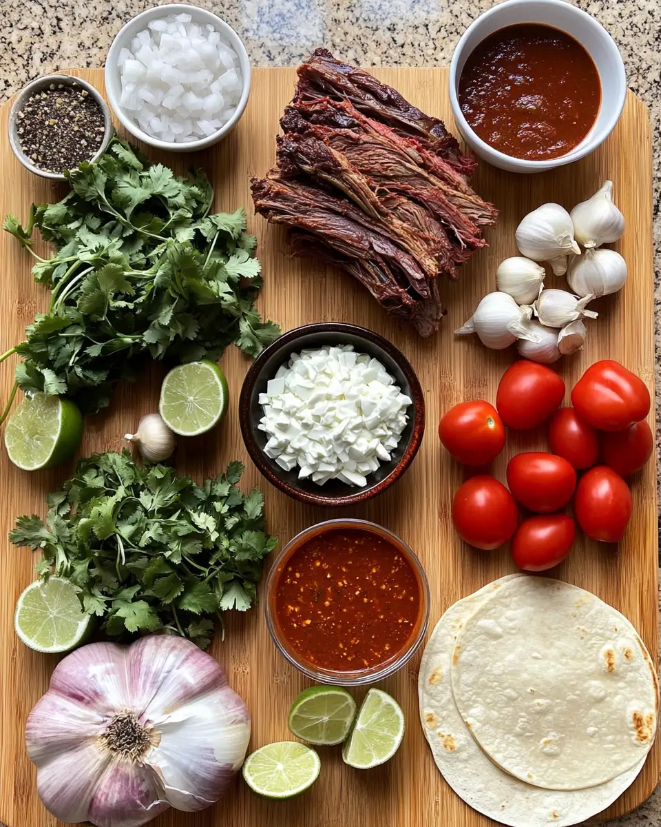 Ingredients for The Ultimate Birria Enchiladas Recipe That Will Blow Your Mind