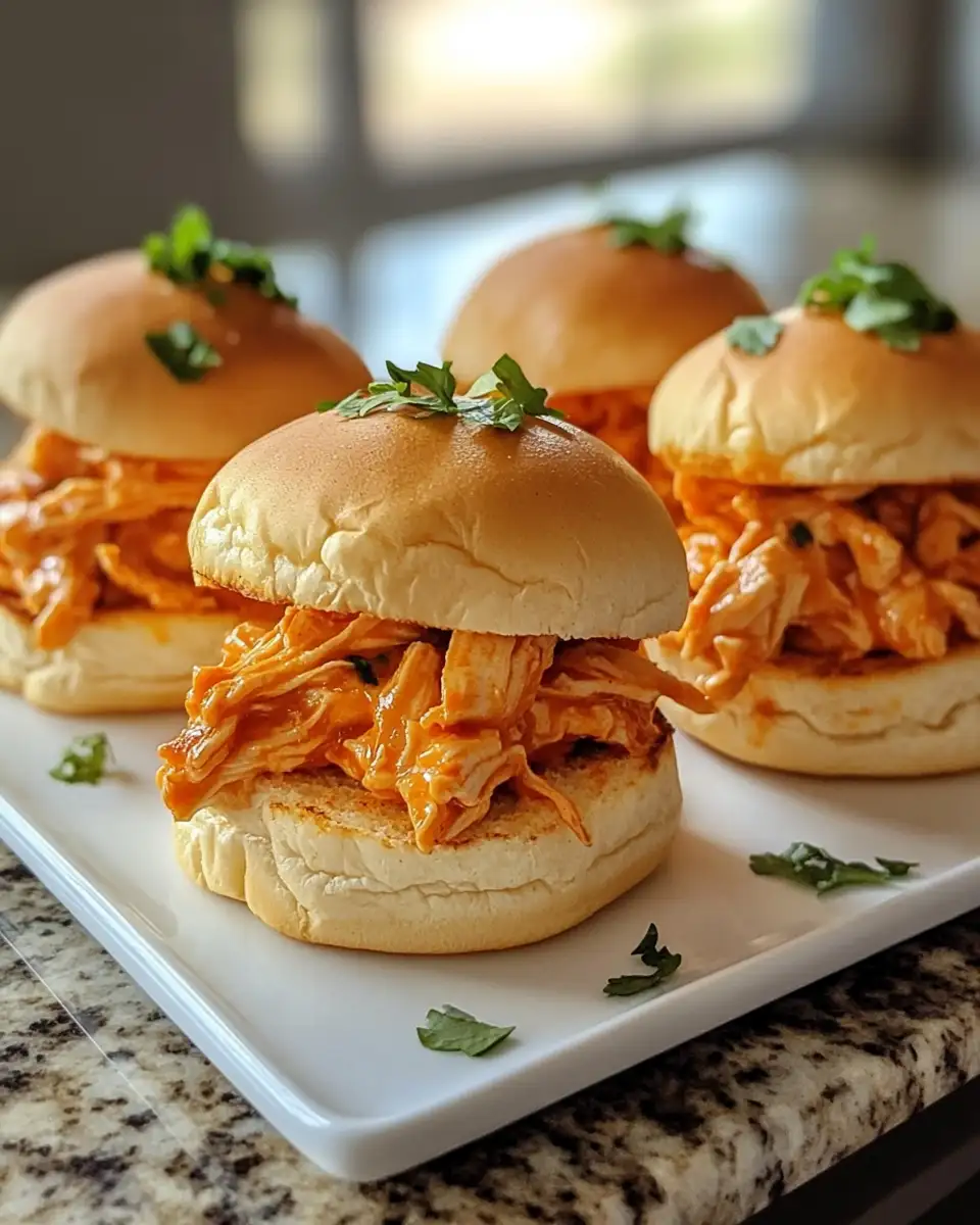 Final dish - Irresistible Buffalo Chicken Sliders That Pack a Flavorful Punch