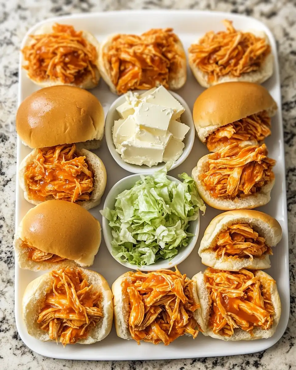 Ingredients for Irresistible Buffalo Chicken Sliders That Pack a Flavorful Punch