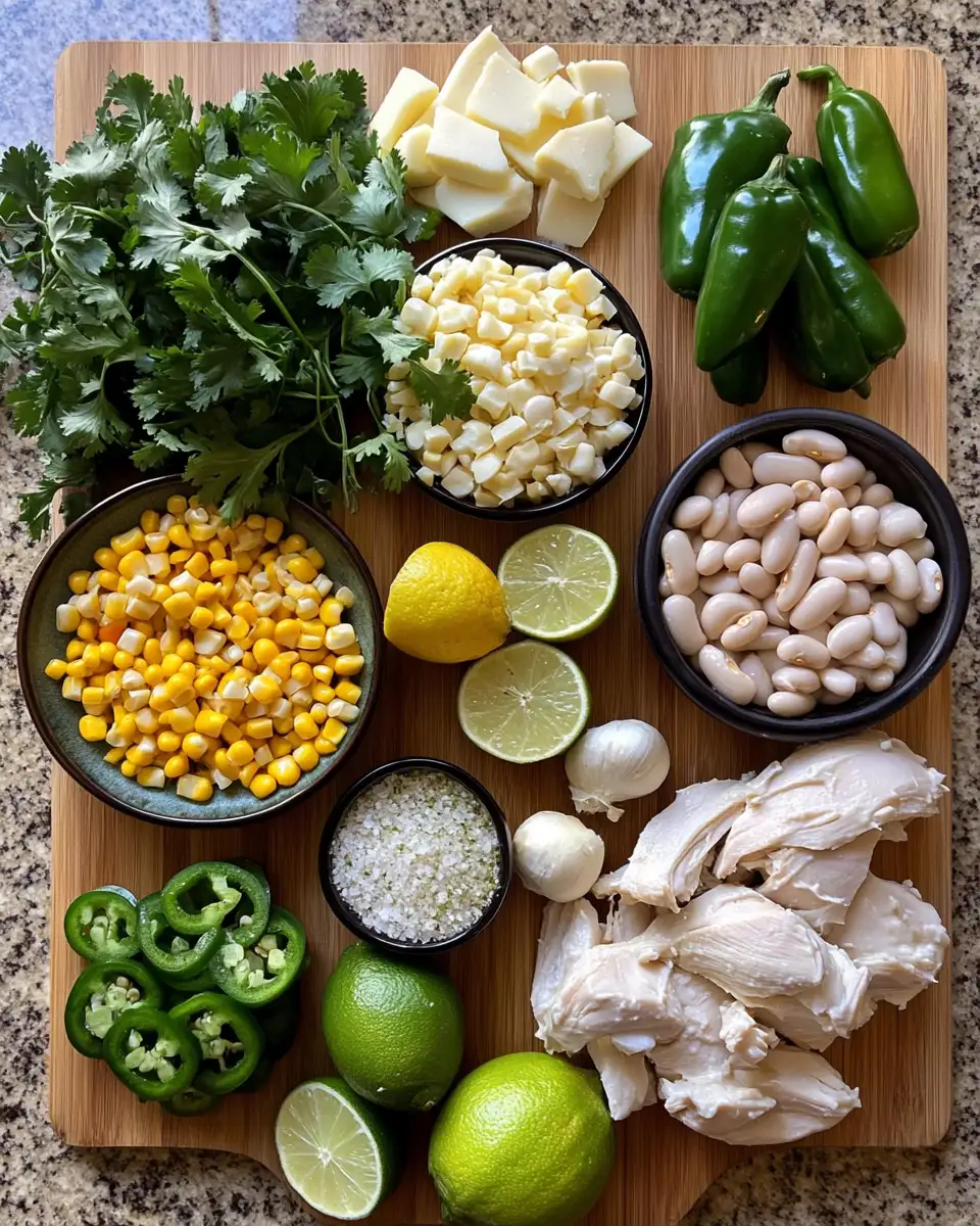Ingredients for Spice Up Dinner with Creamy Cajun White Chicken Chili