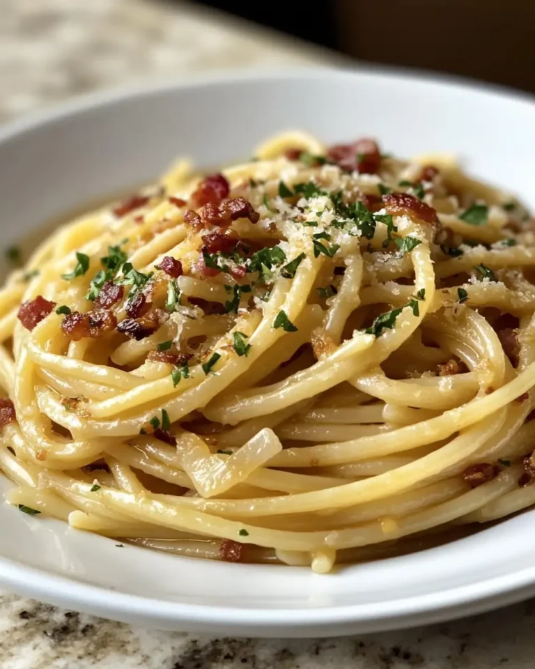 Irresistible Caramelized Onion Pasta with Crispy Bacon Bliss - Featured Image